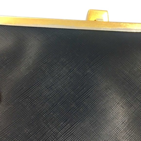 Black Trapezoid Clutch Shoulder Bag - Picture 6 of 6